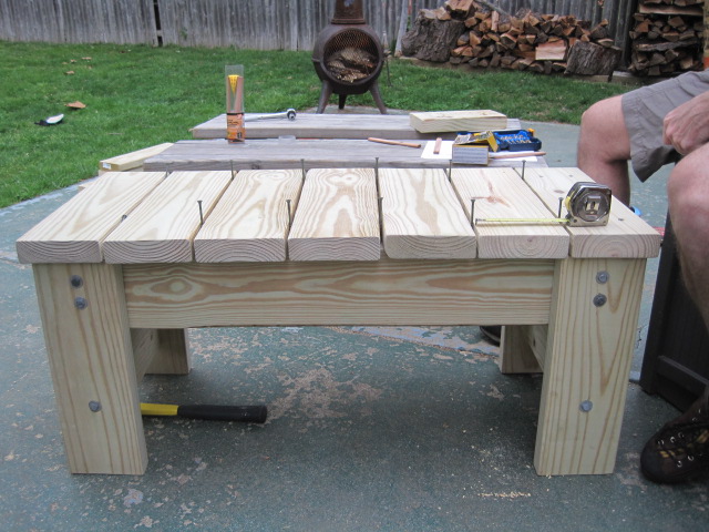 DIY Patio Bench