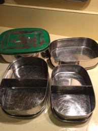 zero waste oldest set lunchbox not leakproof but still good